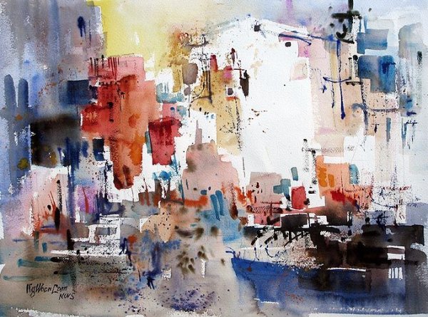 Акварель пейзажи Стерлинг Эдвардс