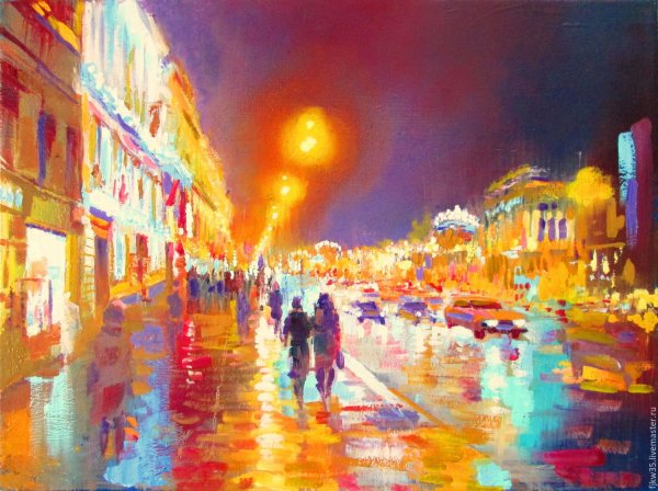 Леонид Афремов живопись Петербурга