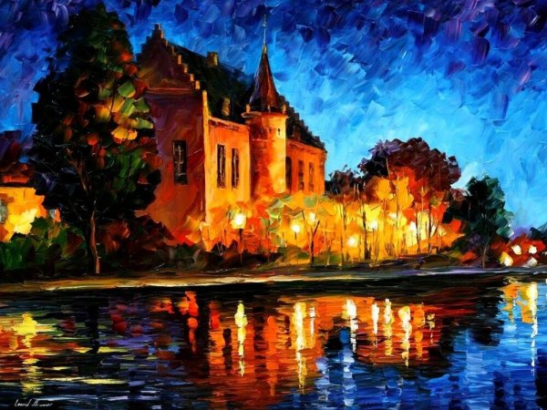 Картина "улица в Стамбуле» (Львовская галерея искусств)