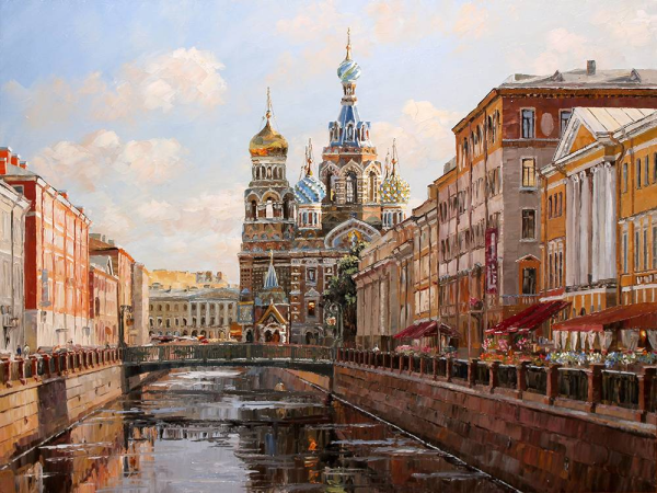 Стародубов Александр художник картины городской пейзаж