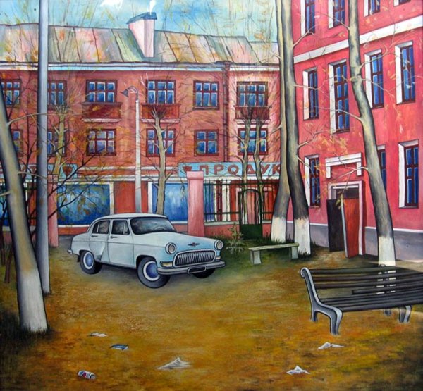 Городской пейзаж акварель легкий