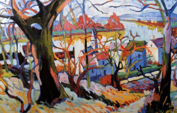 Анри Матисс. Вид Коллиура. 1905