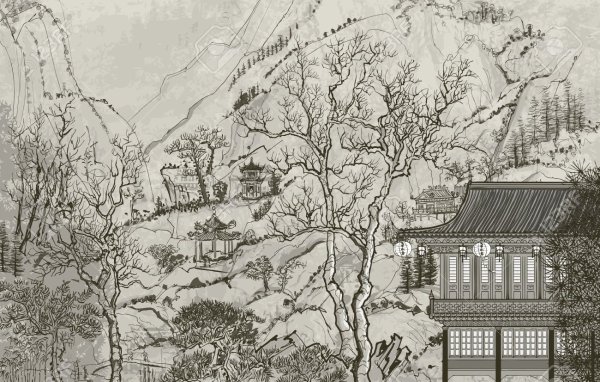 Кадзуо ОГА Карандашные зарисовки