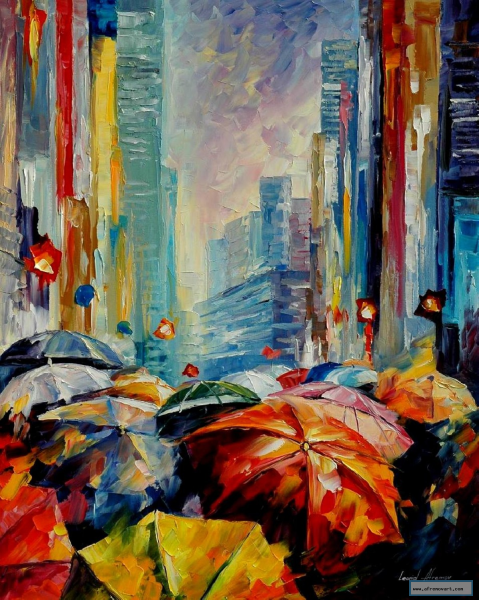 Леонид Афремов зонтики