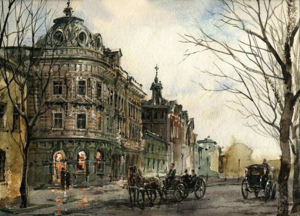 Париж рисунок