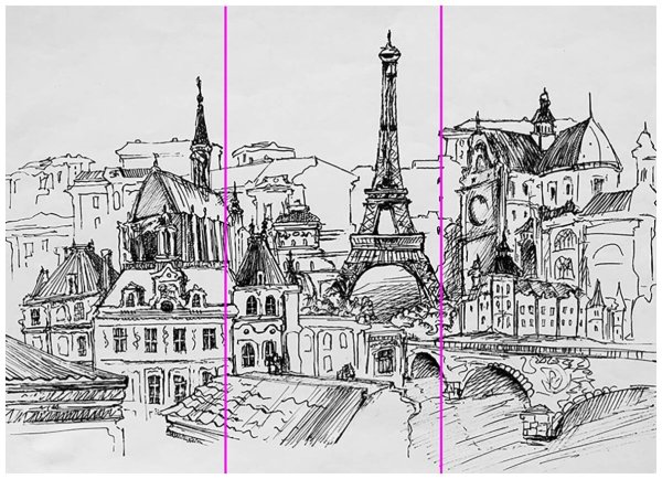 Графический городской пейзаж