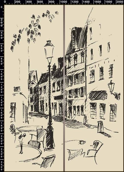 Париж акварель