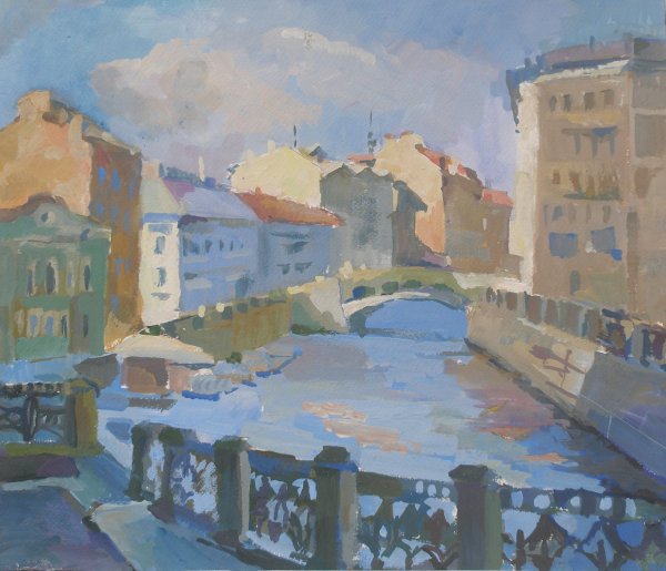 Академическая живопись городской пейзаж