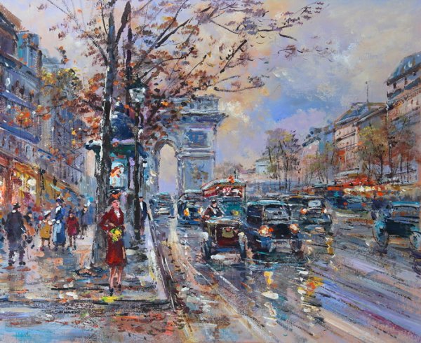 Пейзажи Парижа маслом