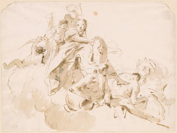 Джованни Баттиста Гаулли рисунки