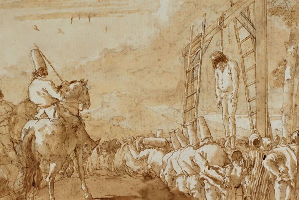 Джованни Доменико Тьеполо. Шествие троянского коня