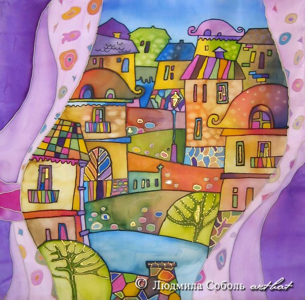 Людмила Соболь батик город