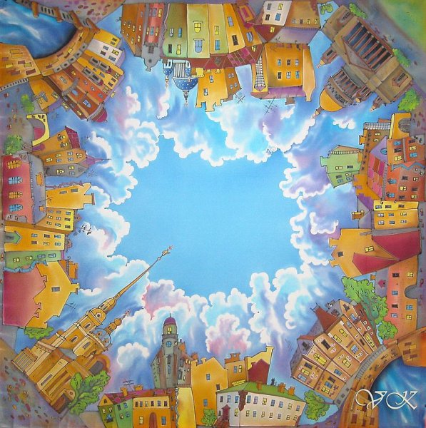 Декоративный пейзаж города