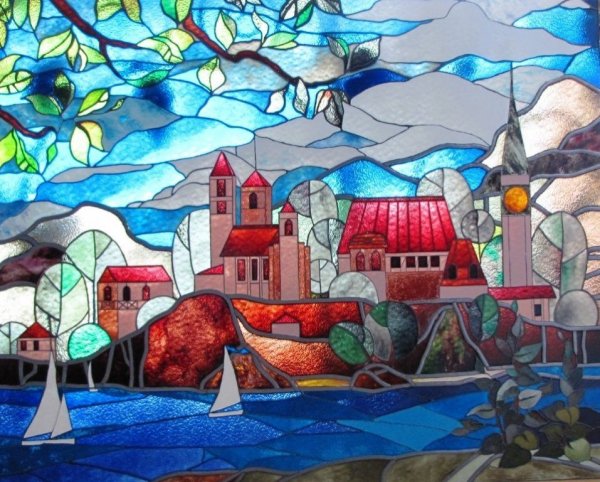 Декоративный городской пейзаж