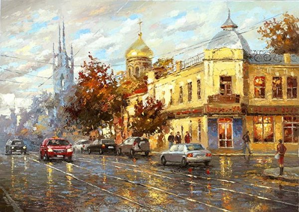 Художник Волков Сергей Риксович городские пейзажи