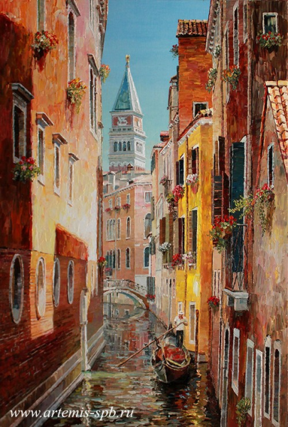 Bruno Augusto Gavino (1946-) - пейзажи Венеции