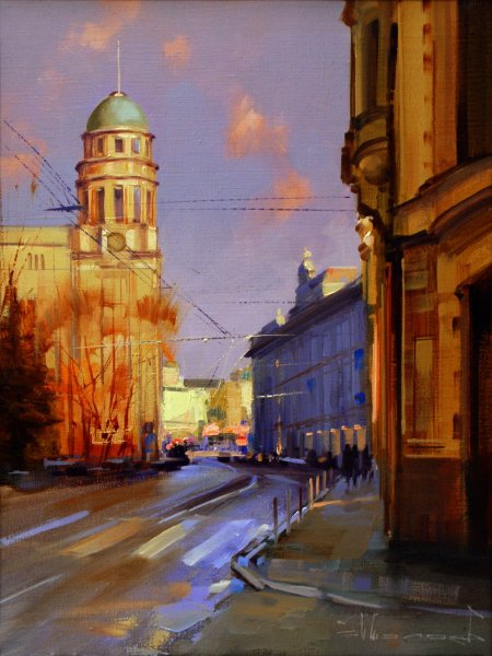 Художник Алексей Шалаев городской пейзаж