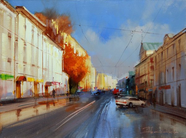 Художник Алексей Шалаев городской пейзаж