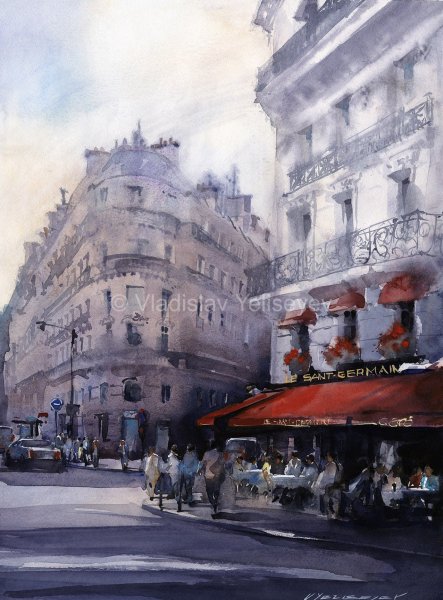 Владислав Елисеев акварель художник