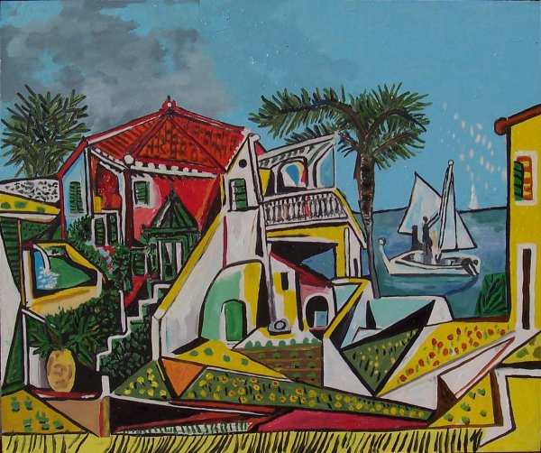 Пикассо Средиземноморский пейзаж