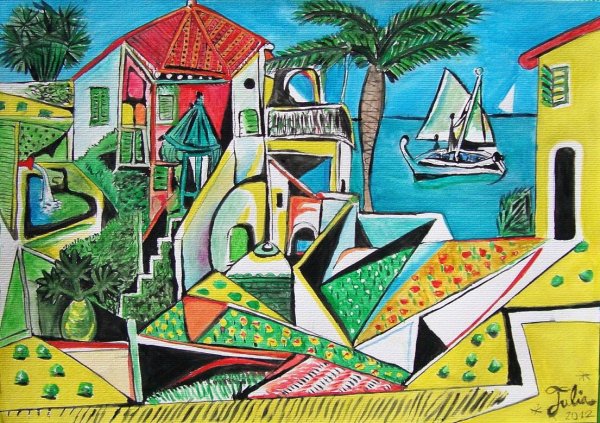 Пикассо городской пейзаж