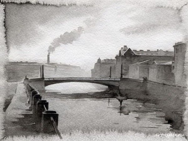 Олег Ильдюков акварели Питера