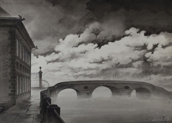 Олег Ильдюков акварели Питера