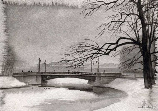 Олег Ильдюков акварели Питера