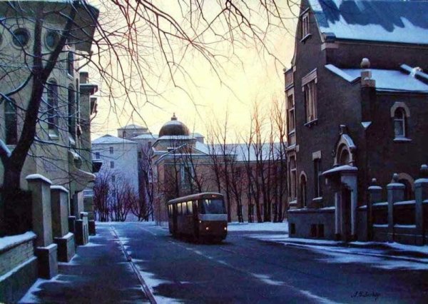Алексей Бутырский Сумерки зимние Москва