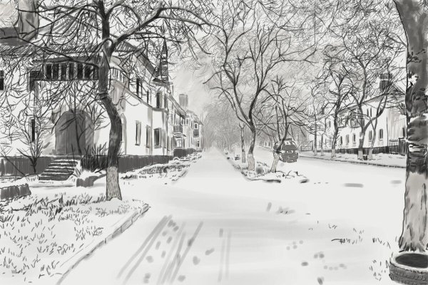 Сретенский монастырь зима Москва