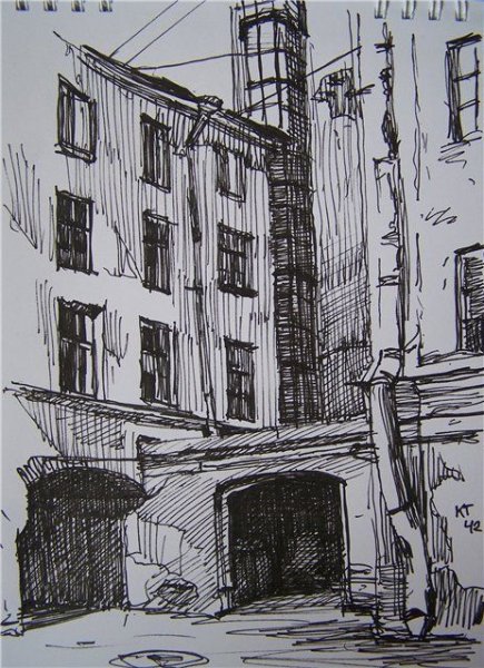 Декоративная композиция город