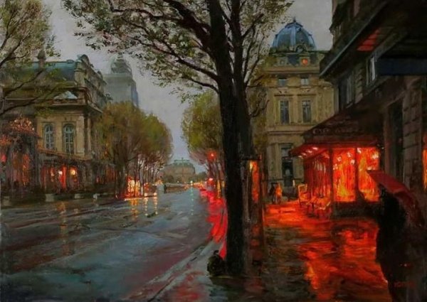 Художник Юрий Панцырев городские пейзажи