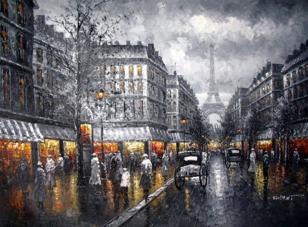 Картина "улица в Стамбуле» (Львовская галерея искусств)