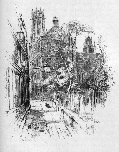 Архитектурный пейзаж тушью