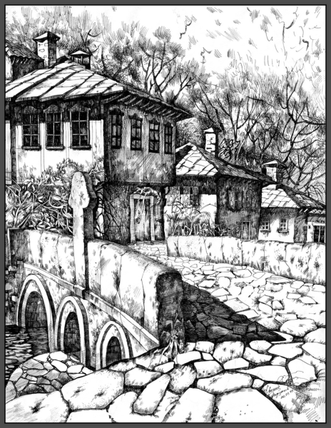 Город тушью