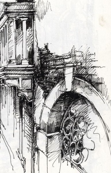 Архитектура тушью