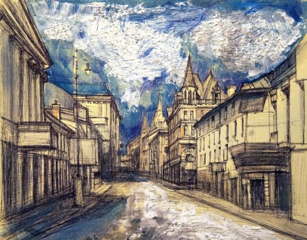 Городской архитектурный пейзаж