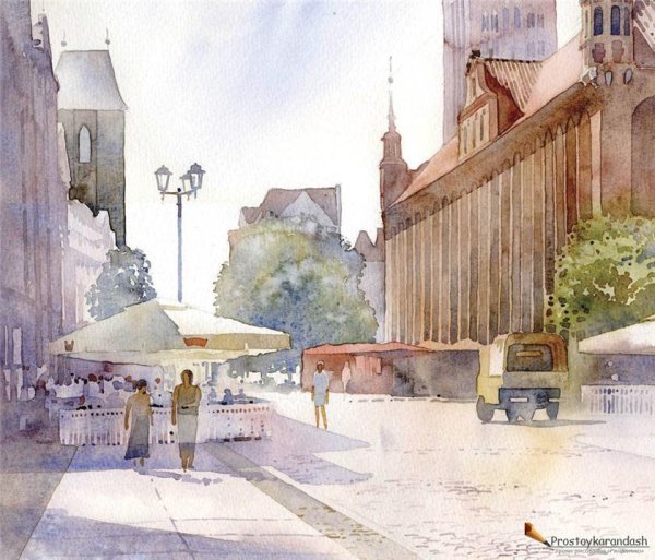 Скетч улица