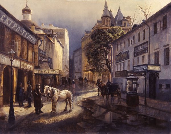 Михаил Сатаров художник улицы старой Москвы