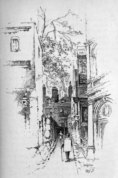 Городской пейзаж рисунок тушью