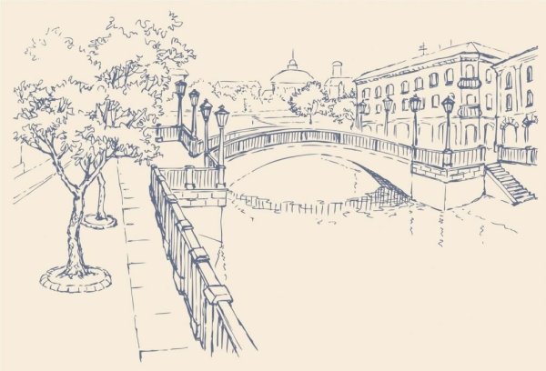 Эскиз набережной