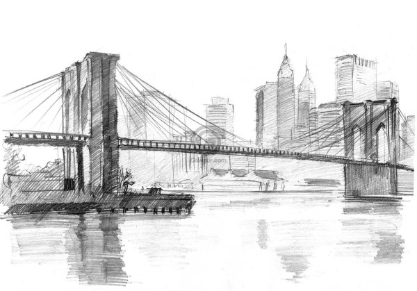 Бруклинский мост скетч