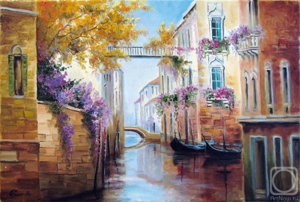 Городской пейзаж Италия Венеция масло