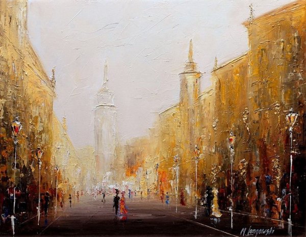 Город живопись Леднев