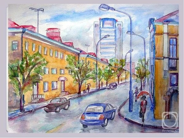 Пейзаж с элементами линейной перспективы