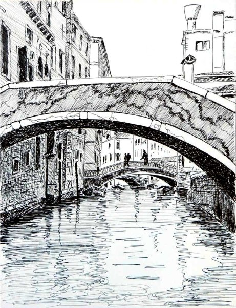 Графический пейзаж города