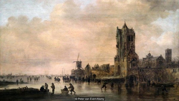 Ян Ван Гойен «зимний вид в окрестностях Гааги» (1645)