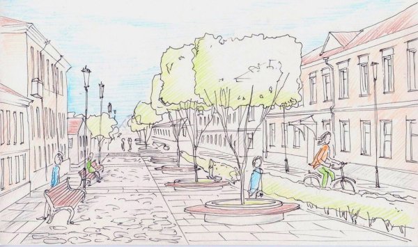 Городской пейзаж для детей