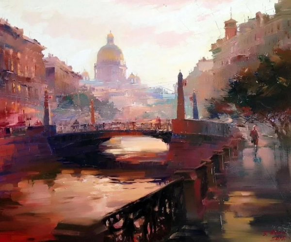 Художник Найденов пейзажи Санкт Петербурга