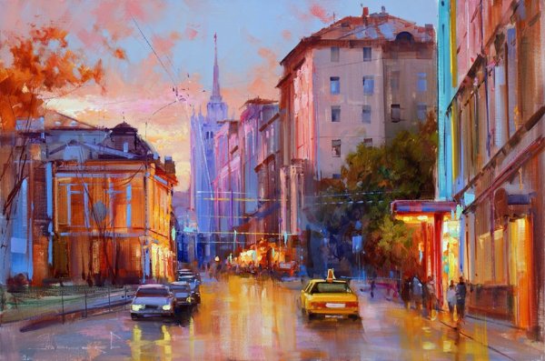 Городской пейзаж Шалаев Алексей живопись